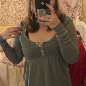 Grey Hollister shirt with buttons